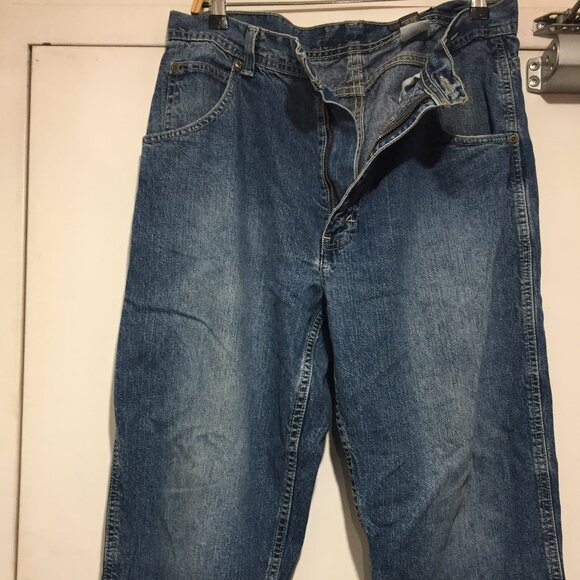 VINTAGE EDDIE BAUER CARPENTER WIDE LEG JEANS SIZE 34 X 32 - Picture 6 of 11